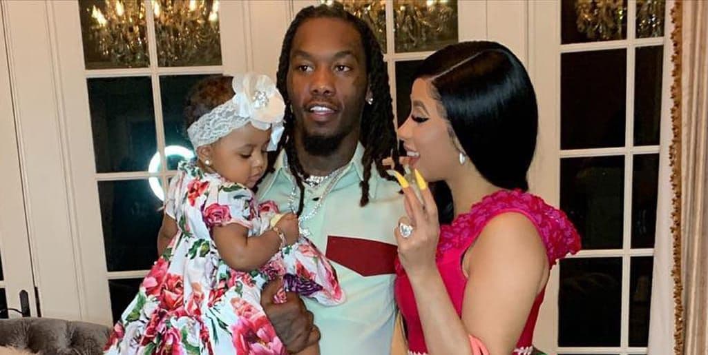 Cardi B and Offset styling their one-year-old daughter Kulture's hair ...