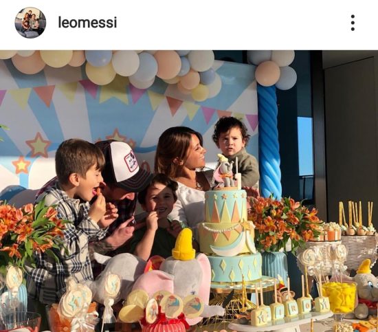 Leo Messi celebra el cumplea os de Ciro su hijo menor Foto 1