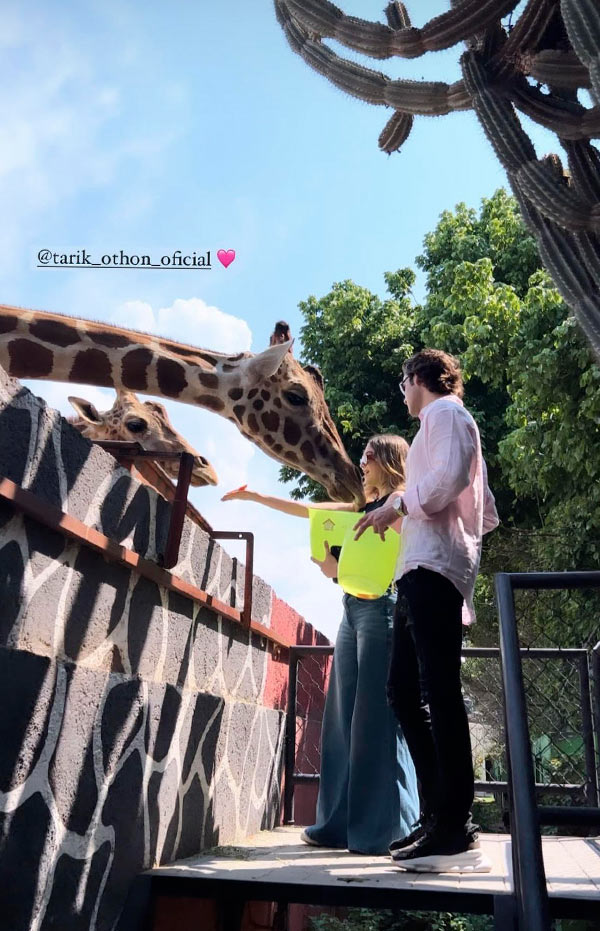 Mía Rubín y su novio Tarik Othón