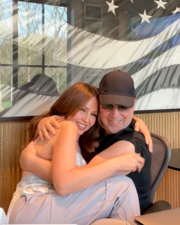 Thalía y Tommy Mottola