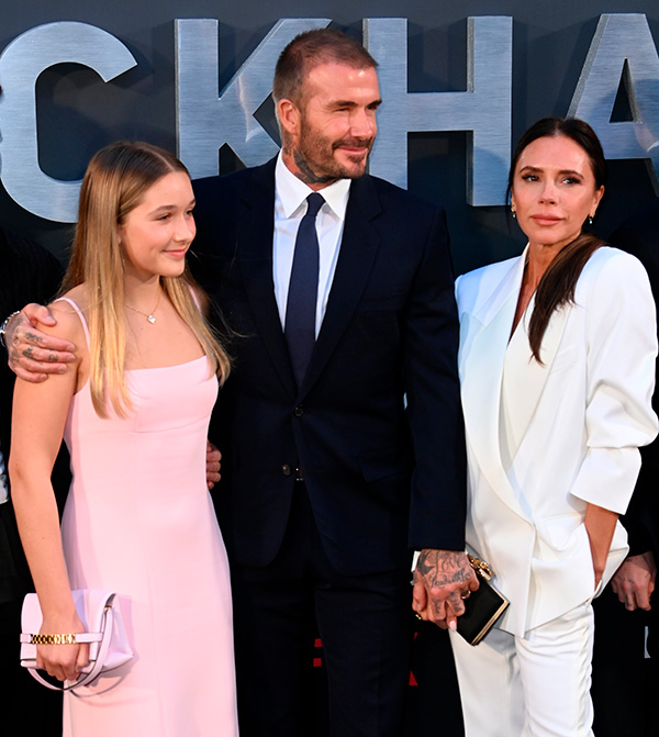 David, Victoria y Harper Beckham