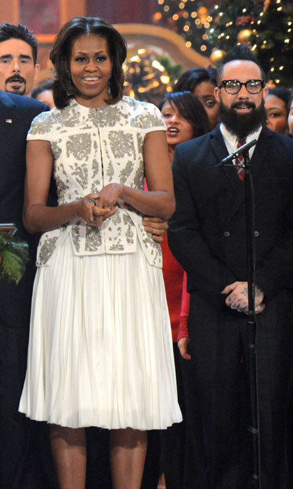 First Lady Michelle Obama Wears Custom Gucci for the Kennedy Center Honors  Ceremony