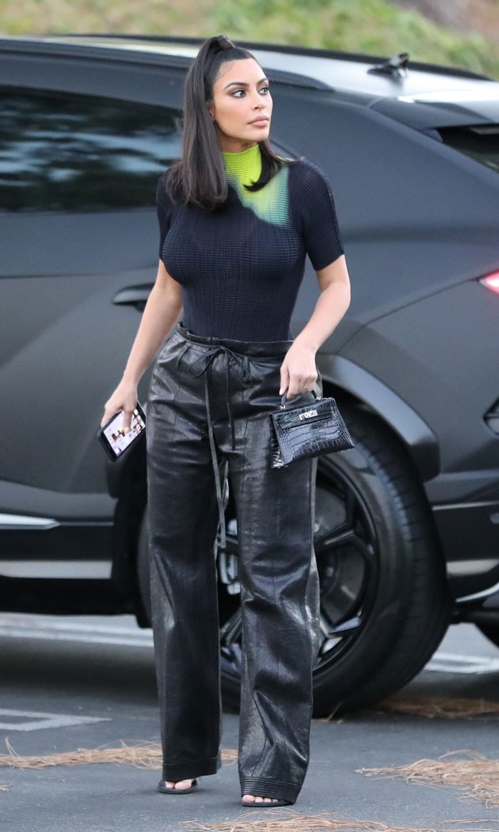 Kim Kardashian Carries a $35,000 Dior Bag for Day of Errands