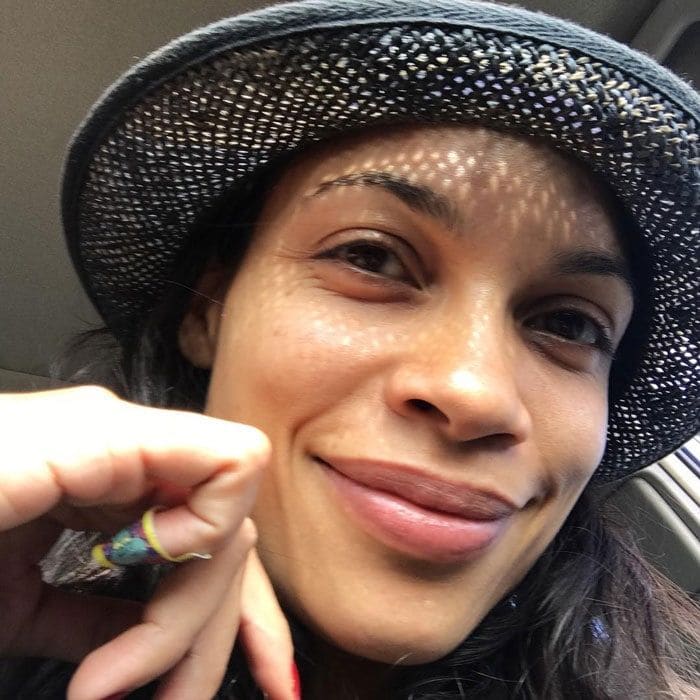 rosario dawson no makeup