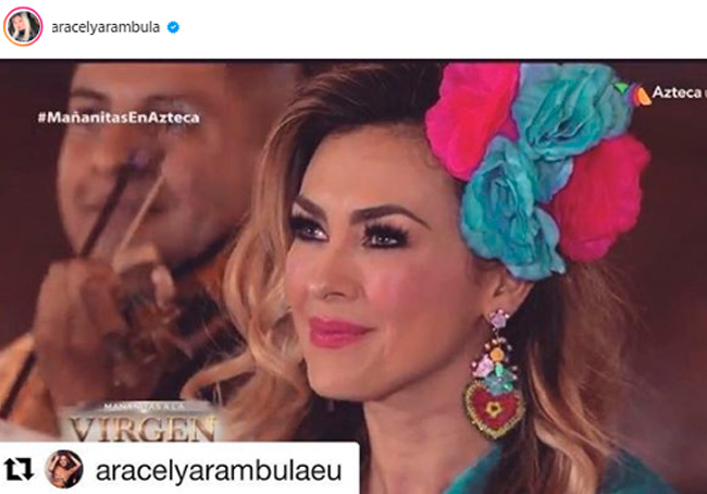 Los Looks Mexicanos Que Aracely Arámbula Eligió Para Cantarle A La Virgen De Guadalupe Foto 1 9051