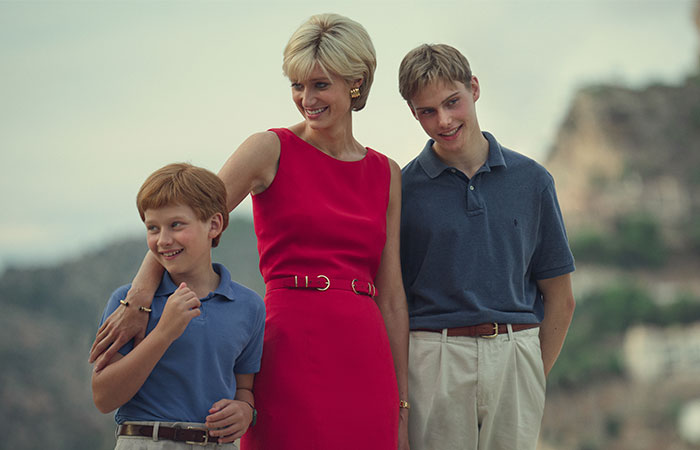Princesa Diana con William y Harry