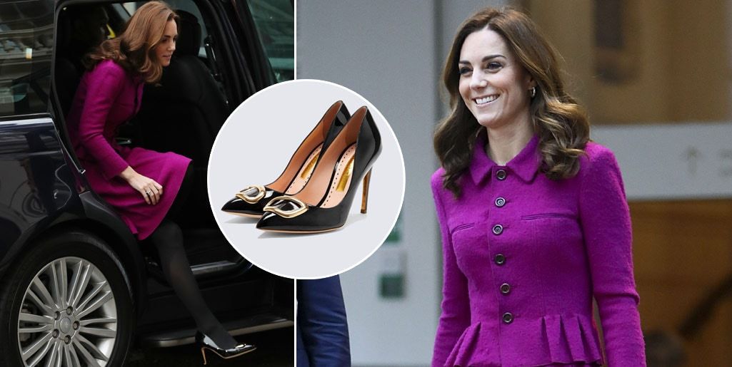 Kate Middleton ups her shoe game with stunning gold bow pumps - Foto 1