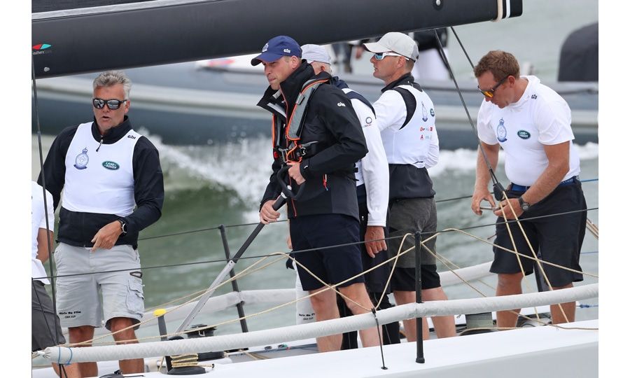 Kate Middleton Wears Striped a Sandro Shirt to King's Cup Regatta