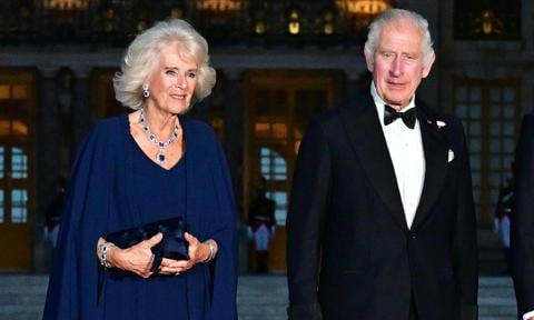 Charlotte Casiraghi’s mother-in-law attends banquet for King Charles and Queen Camilla